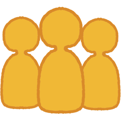 3 people next to eachother